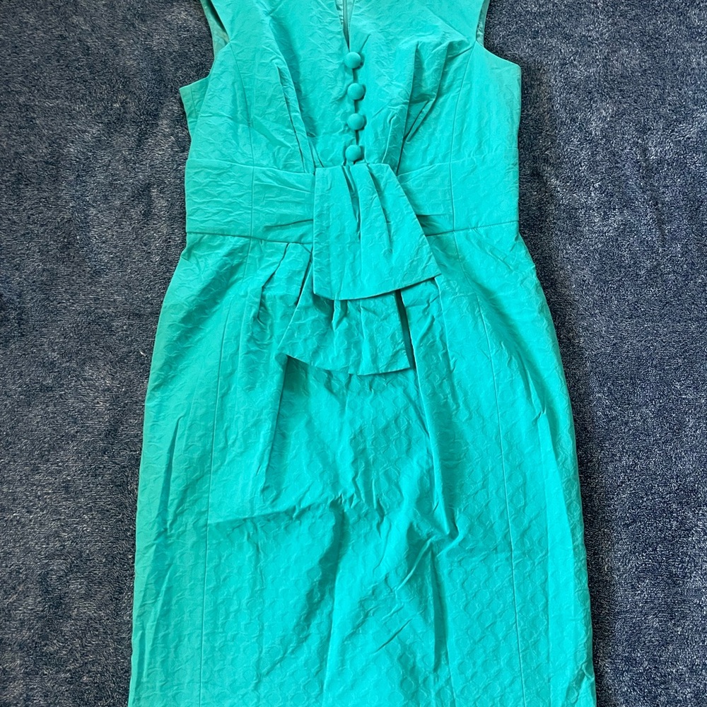 Chic Turquoise Sleeveless Midi Dress